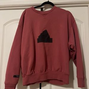 Adidas Women’s cropped sweatshirt plus size dusty pink